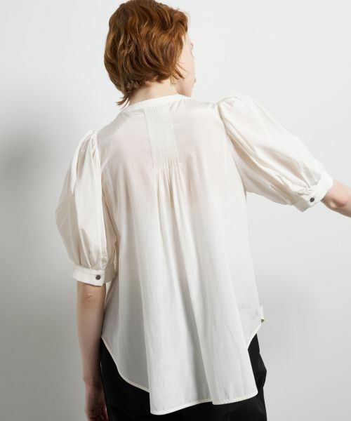 LANVIN en Bleu / ランバン オン ブルー シャツ・ブラウス | トリアセローンパフスリーブブラウス | 詳細14