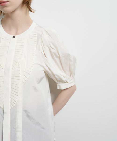 LANVIN en Bleu / ランバン オン ブルー シャツ・ブラウス | トリアセローンパフスリーブブラウス | 詳細15