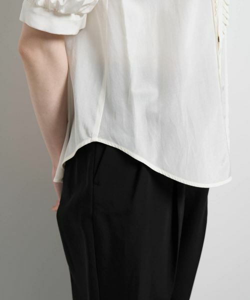 LANVIN en Bleu / ランバン オン ブルー シャツ・ブラウス | トリアセローンパフスリーブブラウス | 詳細16