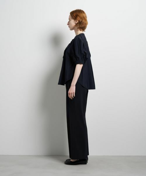 LANVIN en Bleu / ランバン オン ブルー シャツ・ブラウス | トリアセローンパフスリーブブラウス | 詳細2