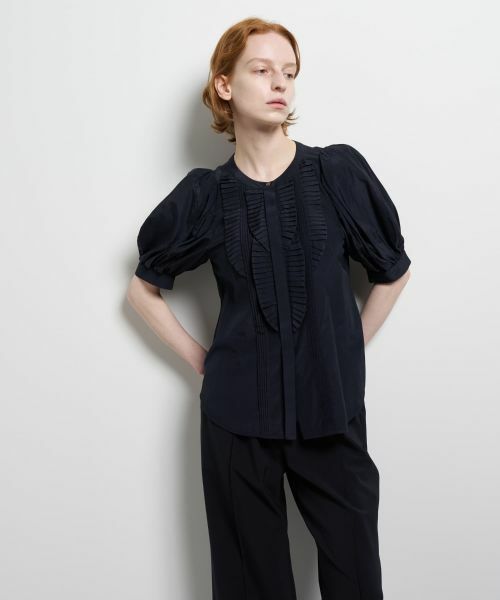 LANVIN en Bleu / ランバン オン ブルー シャツ・ブラウス | トリアセローンパフスリーブブラウス | 詳細4