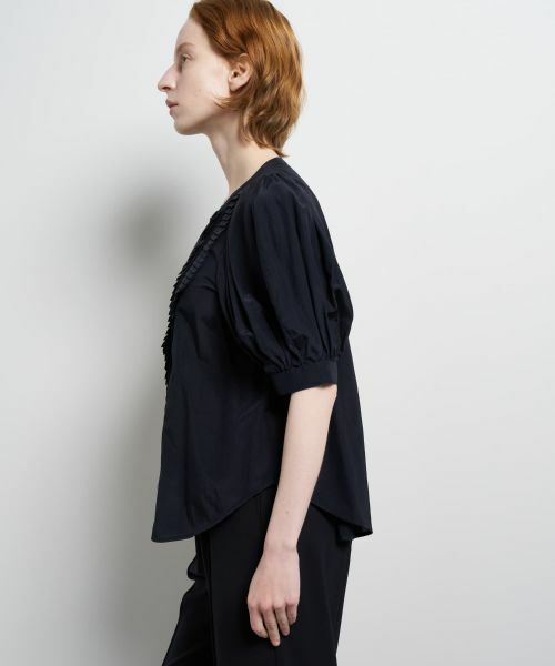 LANVIN en Bleu / ランバン オン ブルー シャツ・ブラウス | トリアセローンパフスリーブブラウス | 詳細5