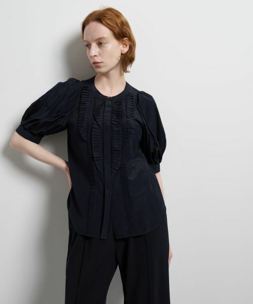 LANVIN en Bleu / ランバン オン ブルー シャツ・ブラウス | トリアセローンパフスリーブブラウス | 詳細7