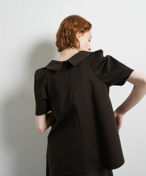 LANVIN en Bleu / ランバン オン ブルー シャツ・ブラウス | コットンコンプレッシャーロールカラーブラウス | 詳細13