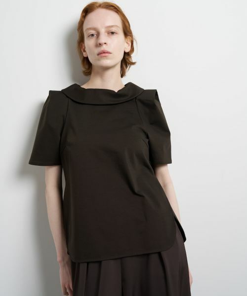 LANVIN en Bleu / ランバン オン ブルー シャツ・ブラウス | コットンコンプレッシャーロールカラーブラウス | 詳細15