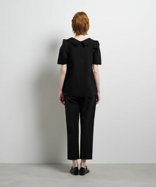 LANVIN en Bleu / ランバン オン ブルー シャツ・ブラウス | コットンコンプレッシャーロールカラーブラウス | 詳細20