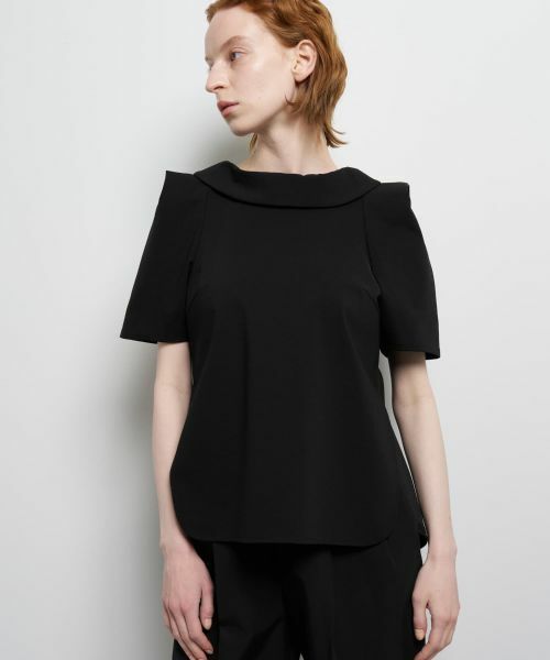 LANVIN en Bleu / ランバン オン ブルー シャツ・ブラウス | コットンコンプレッシャーロールカラーブラウス | 詳細21