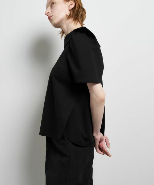 LANVIN en Bleu / ランバン オン ブルー シャツ・ブラウス | コットンコンプレッシャーロールカラーブラウス | 詳細22