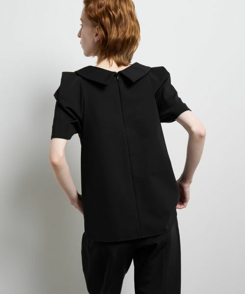 LANVIN en Bleu / ランバン オン ブルー シャツ・ブラウス | コットンコンプレッシャーロールカラーブラウス | 詳細23