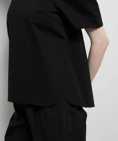 LANVIN en Bleu / ランバン オン ブルー シャツ・ブラウス | コットンコンプレッシャーロールカラーブラウス | 詳細25