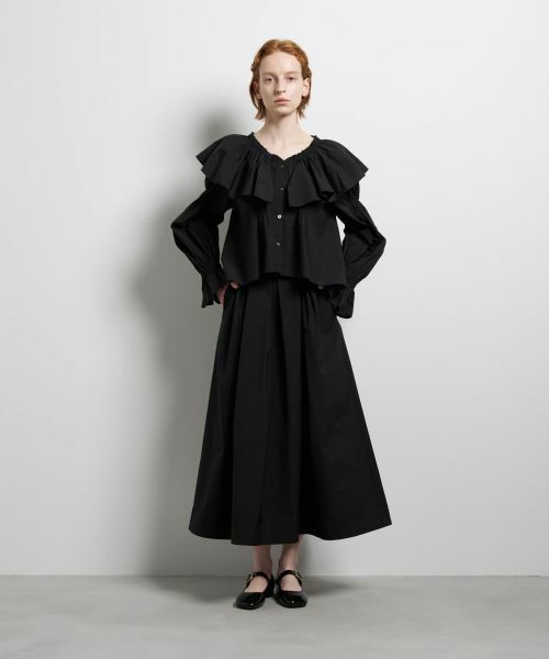 LANVIN en Bleu / ランバン オン ブルー シャツ・ブラウス | ギャザーフリルブラウス | 詳細17