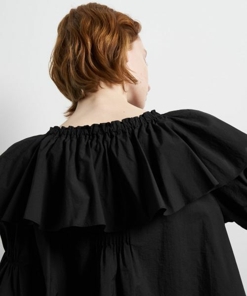 LANVIN en Bleu / ランバン オン ブルー シャツ・ブラウス | ギャザーフリルブラウス | 詳細20