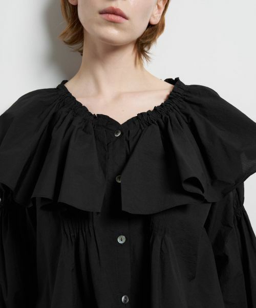 LANVIN en Bleu / ランバン オン ブルー シャツ・ブラウス | ギャザーフリルブラウス | 詳細22