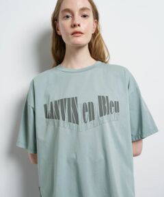 LANVIN en Bleu / ランバン オン ブルー Tシャツ | “Summer paradise”ロゴプリントTシャツ