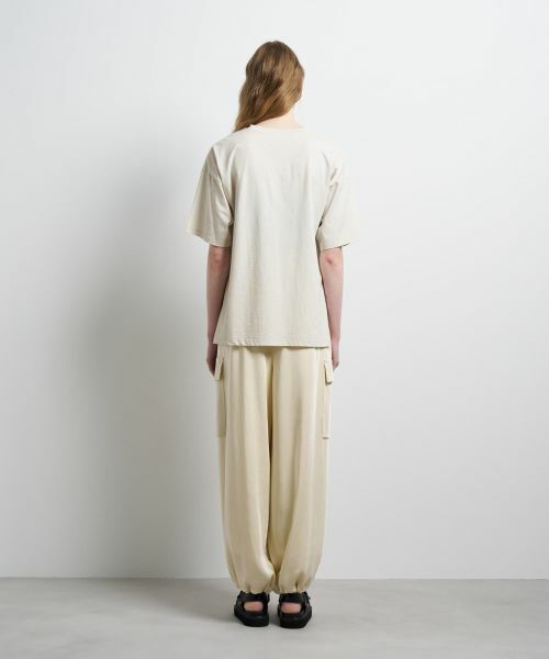 LANVIN en Bleu / ランバン オン ブルー Tシャツ | “Summer paradise”ロゴプリントTシャツ | 詳細11