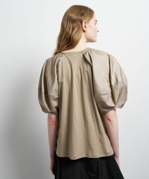 LANVIN en Bleu / ランバン オン ブルー Tシャツ | コクーンスリーブコンビカットソー | 詳細14