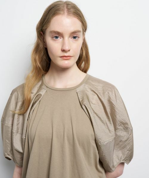 LANVIN en Bleu / ランバン オン ブルー Tシャツ | コクーンスリーブコンビカットソー | 詳細15