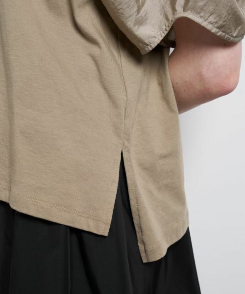 LANVIN en Bleu / ランバン オン ブルー Tシャツ | コクーンスリーブコンビカットソー | 詳細16