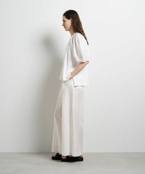 LANVIN en Bleu / ランバン オン ブルー Tシャツ | コクーンスリーブコンビカットソー | 詳細18