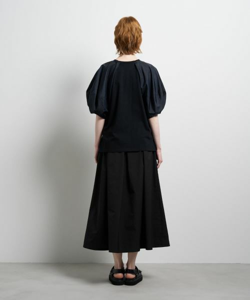 LANVIN en Bleu / ランバン オン ブルー Tシャツ | コクーンスリーブコンビカットソー | 詳細3