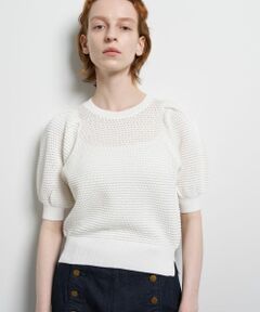 LANVIN en Bleu / ランバン オン ブルー ニット・セーター | アイレットパフスリーブニット