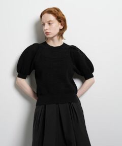 LANVIN en Bleu / ランバン オン ブルー ニット・セーター | アイレットパフスリーブニット