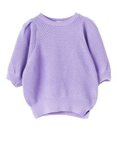 LANVIN en Bleu / ランバン オン ブルー ニット・セーター | アイレットパフスリーブニット