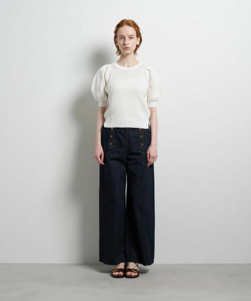 LANVIN en Bleu / ランバン オン ブルー ニット・セーター | アイレットパフスリーブニット | 詳細1