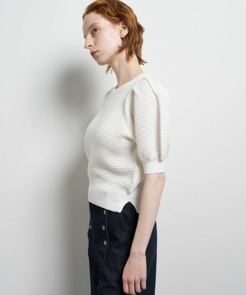 LANVIN en Bleu / ランバン オン ブルー ニット・セーター | アイレットパフスリーブニット | 詳細4