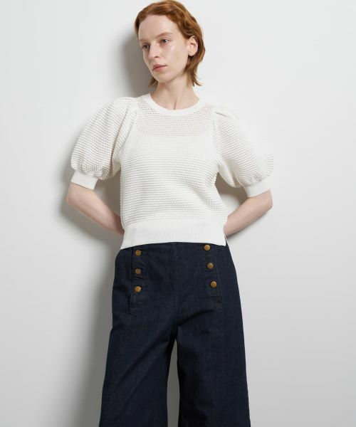 LANVIN en Bleu / ランバン オン ブルー ニット・セーター | アイレットパフスリーブニット | 詳細6