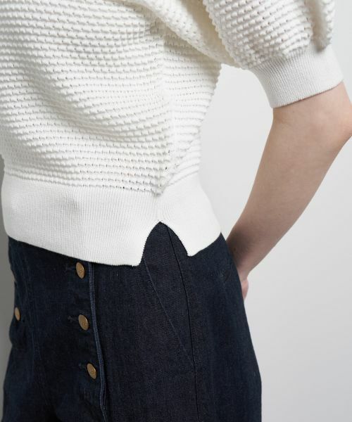 LANVIN en Bleu / ランバン オン ブルー ニット・セーター | アイレットパフスリーブニット | 詳細8