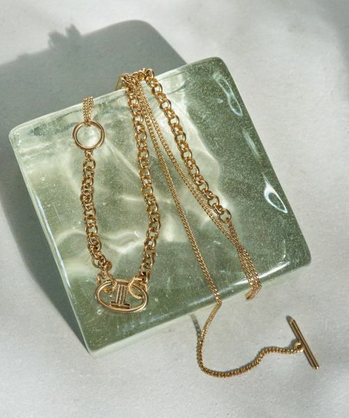 LANVIN en Bleu / ランバン オン ブルー その他小物 | ２wayチェーンネックレス（ゴールド）