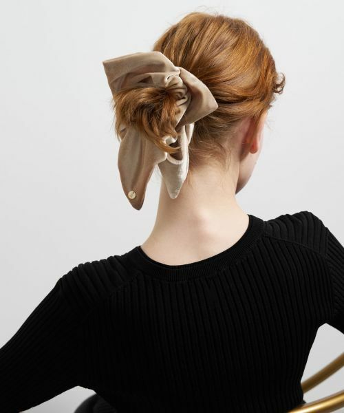 LANVIN en Bleu / ランバン オン ブルー その他小物 | ベロアスクエアシュシュ | 詳細2