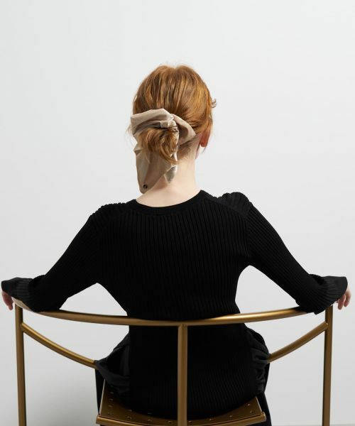 LANVIN en Bleu / ランバン オン ブルー その他小物 | ベロアスクエアシュシュ | 詳細3