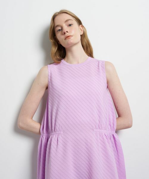 LANVIN en Bleu / ランバン オン ブルー ドレス | ジャガードニットフレアワンピース | 詳細10