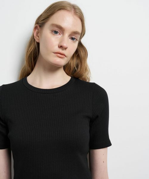 LANVIN en Bleu / ランバン オン ブルー ドレス | タフタコンビカットソーワンピース | 詳細17