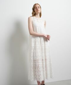 LANVIN en Bleu / ランバン オン ブルー ドレス | エンブロイダリーコットンレースワンピース