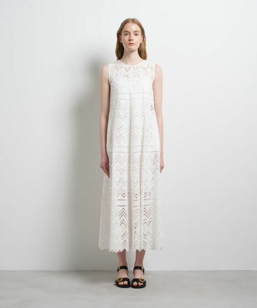 LANVIN en Bleu / ランバン オン ブルー ドレス | エンブロイダリーコットンレースワンピース | 詳細1