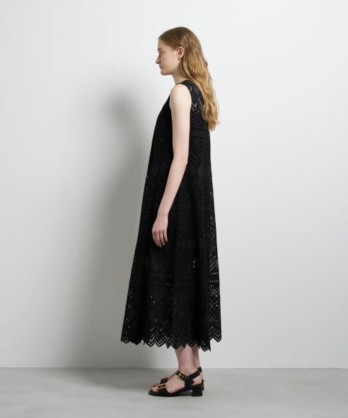 LANVIN en Bleu / ランバン オン ブルー ドレス | エンブロイダリーコットンレースワンピース | 詳細10