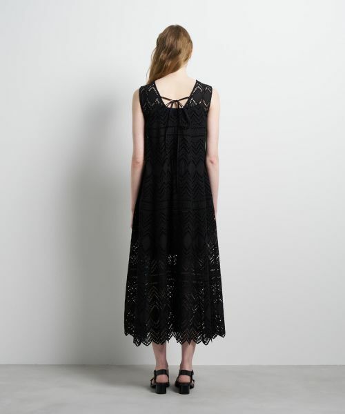 LANVIN en Bleu / ランバン オン ブルー ドレス | エンブロイダリーコットンレースワンピース | 詳細11