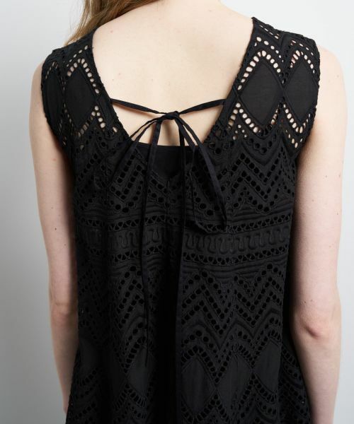 LANVIN en Bleu / ランバン オン ブルー ドレス | エンブロイダリーコットンレースワンピース | 詳細12