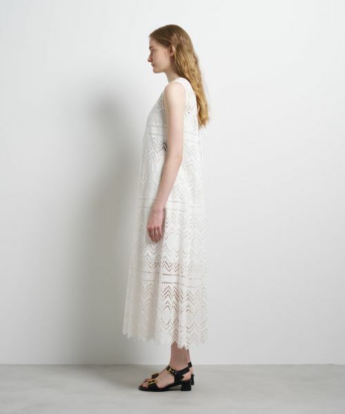 LANVIN en Bleu / ランバン オン ブルー ドレス | エンブロイダリーコットンレースワンピース | 詳細2