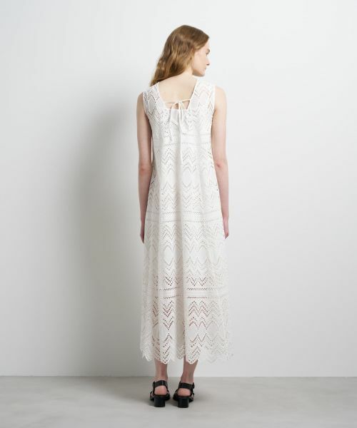 LANVIN en Bleu / ランバン オン ブルー ドレス | エンブロイダリーコットンレースワンピース | 詳細3