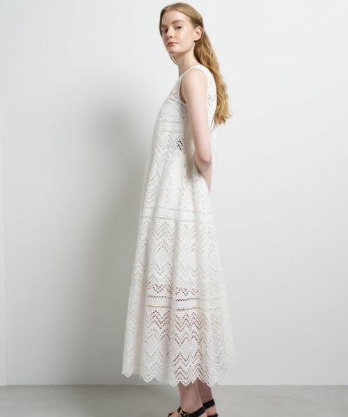 LANVIN en Bleu / ランバン オン ブルー ドレス | エンブロイダリーコットンレースワンピース | 詳細5