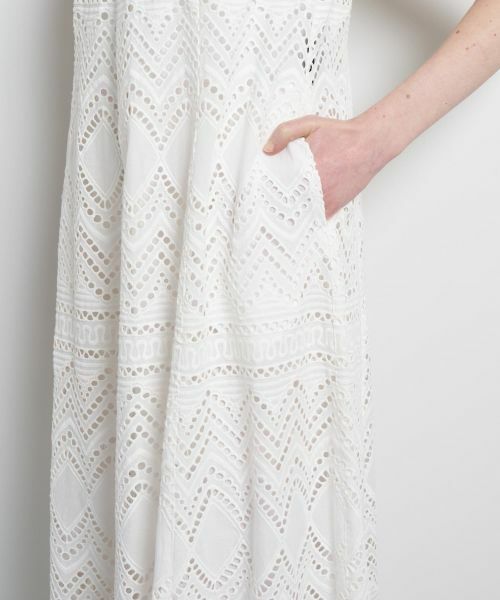 LANVIN en Bleu / ランバン オン ブルー ドレス | エンブロイダリーコットンレースワンピース | 詳細8