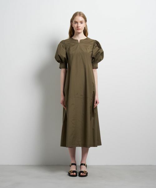 LANVIN en Bleu / ランバン オン ブルー ドレス | タイプライターパフスリーブワンピース | 詳細1