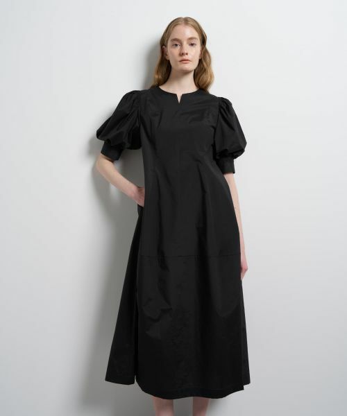 LANVIN en Bleu / ランバン オン ブルー ドレス | タイプライターパフスリーブワンピース | 詳細12