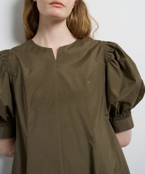 LANVIN en Bleu / ランバン オン ブルー ドレス | タイプライターパフスリーブワンピース | 詳細5