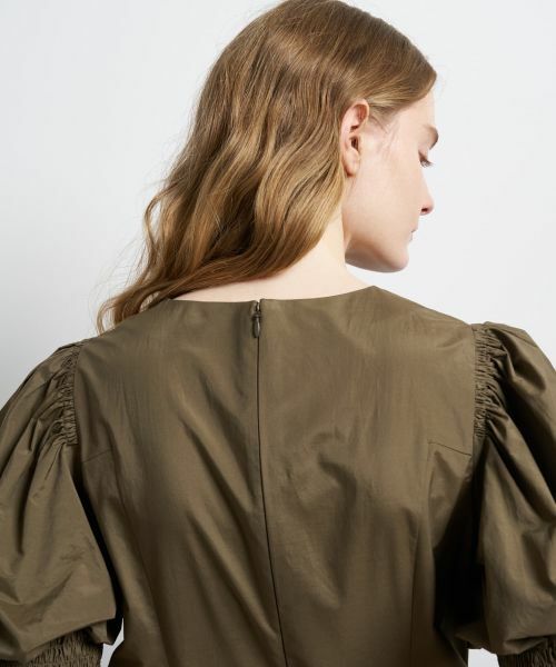 LANVIN en Bleu / ランバン オン ブルー ドレス | タイプライターパフスリーブワンピース | 詳細6