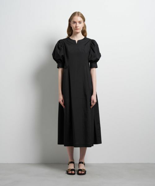 LANVIN en Bleu / ランバン オン ブルー ドレス | タイプライターパフスリーブワンピース | 詳細9